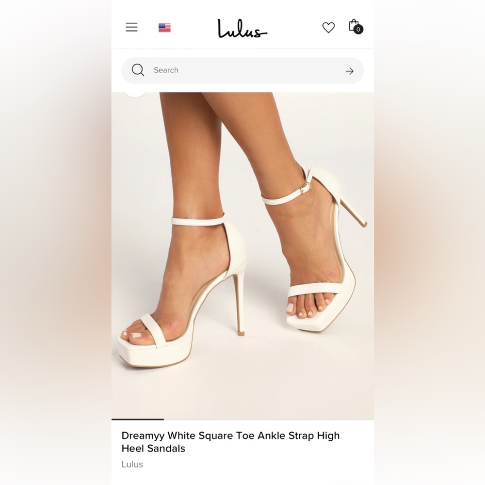 Lulus bridal engagement heels white heels - Picture 2 of 11